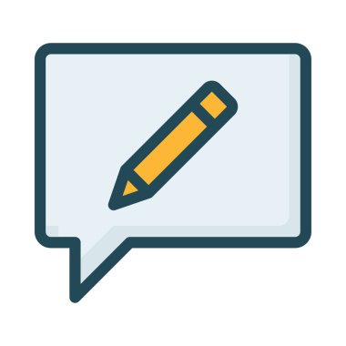 Sohbet masaj simge vektör çizim 