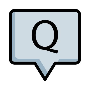 Sohbet masaj simge vektör çizim 