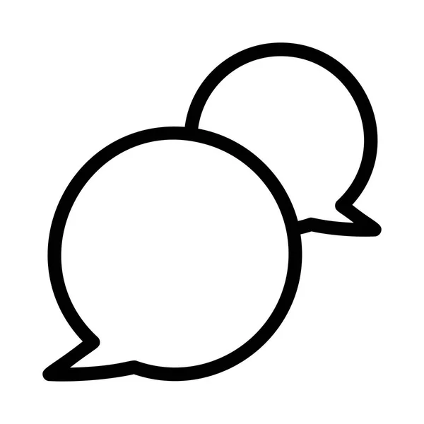 Chat Massage Symbol Vektor Illustration — Stockvektor