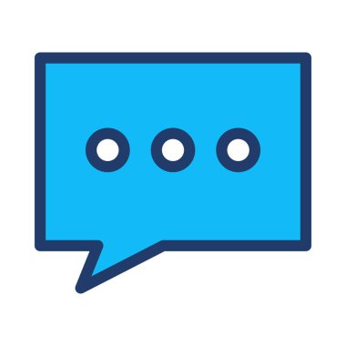 Sohbet masaj simge vektör çizim 