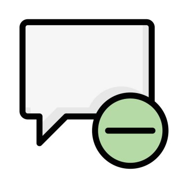 Sohbet masaj simge vektör çizim 