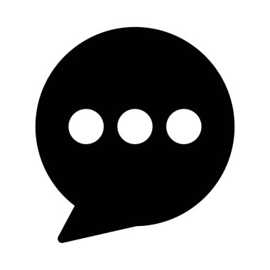 Sohbet masaj simge vektör çizim 