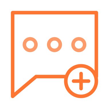 Sohbet masaj simge vektör çizim 