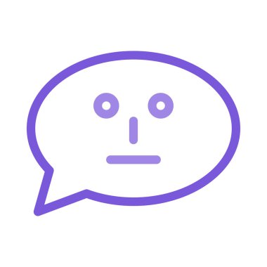 Sohbet masaj simge vektör çizim 