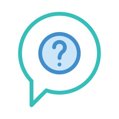 Sohbet masaj simge vektör çizim 