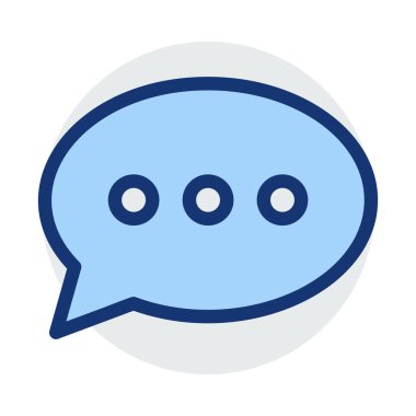 Sohbet mesajı vektör illüstrasyonu 