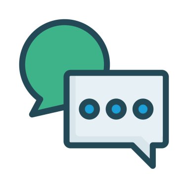 Sohbet mesajı vektör illüstrasyonu 