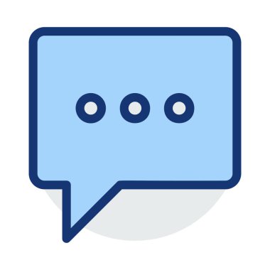 Sohbet mesajı vektör illüstrasyonu 