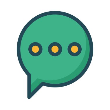 Sohbet mesajı vektör illüstrasyonu 