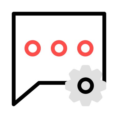 Sohbet mesajı vektör illüstrasyonu 