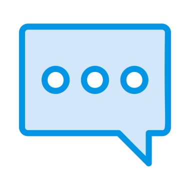 Sohbet mesajı vektör illüstrasyonu 