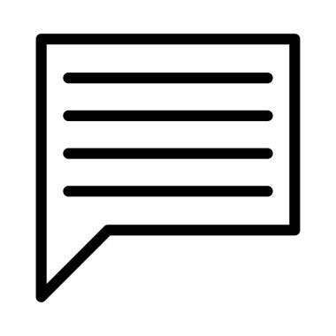 Sohbet mesajı vektör illüstrasyonu 