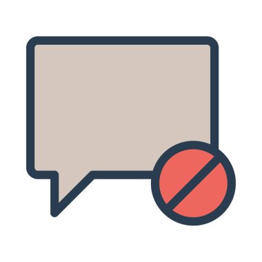 Sohbet mesajı vektör illüstrasyonu 