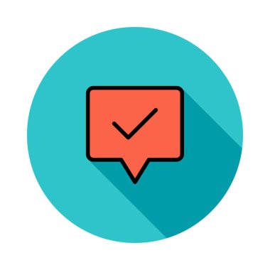 Sohbet mesajı vektör illüstrasyonu 