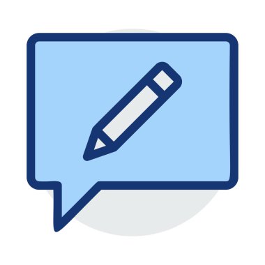 Sohbet mesajı vektör illüstrasyonu 