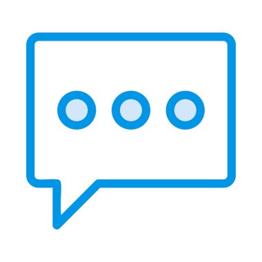 Sohbet mesajı vektör illüstrasyonu 