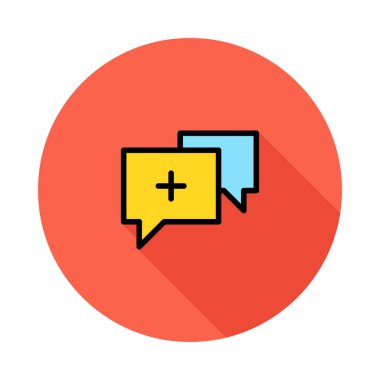 Sohbet mesajı vektör illüstrasyonu 