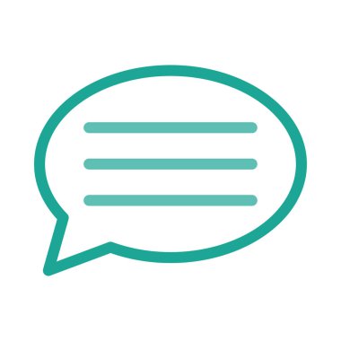 Sohbet mesajı vektör illüstrasyonu 