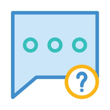 Sohbet mesajı vektör illüstrasyonu 