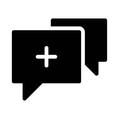 Sohbet mesajı vektör illüstrasyonu 