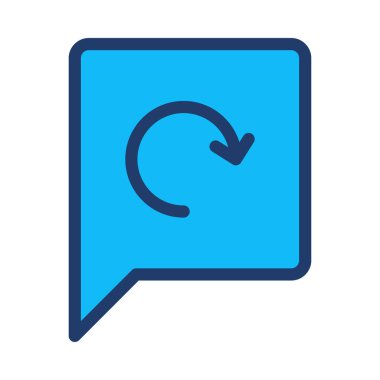 Sohbet mesajı vektör illüstrasyonu 