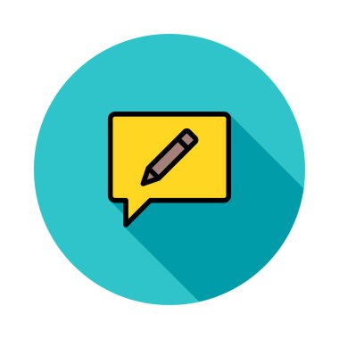 Sohbet mesajı vektör illüstrasyonu 