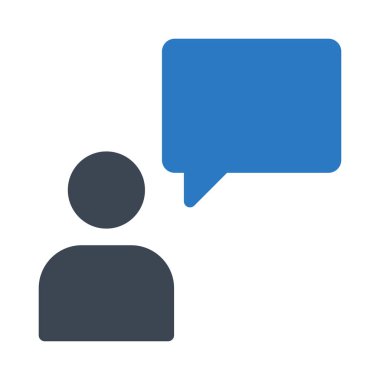 Sohbet mesajı vektör illüstrasyonu 