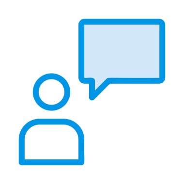 Sohbet mesajı vektör illüstrasyonu 