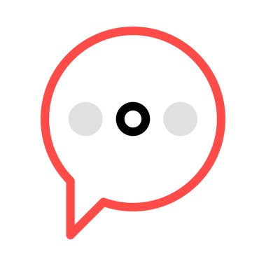 Sohbet mesajı vektör illüstrasyonu 