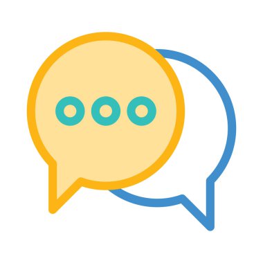 Sohbet mesajı vektör illüstrasyonu 