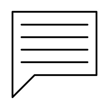 Sohbet mesajı vektör illüstrasyonu 