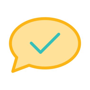 Sohbet mesajı vektör illüstrasyonu 