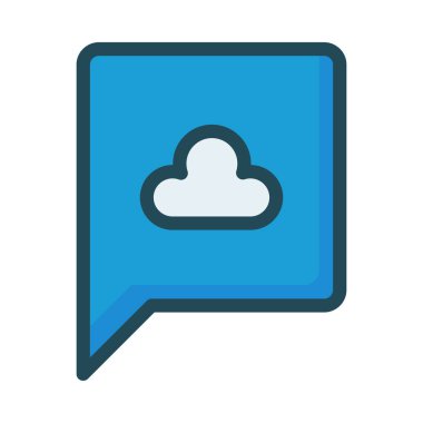 Sohbet mesajı vektör illüstrasyonu 