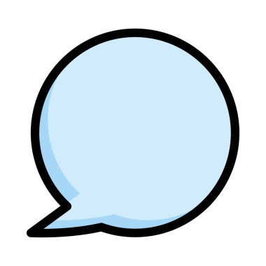 Sohbet mesajı vektör illüstrasyonu 