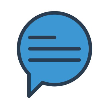 Sohbet mesajı vektör illüstrasyonu 