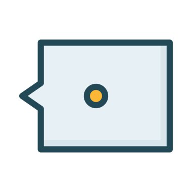 Sohbet mesajı vektör illüstrasyonu 