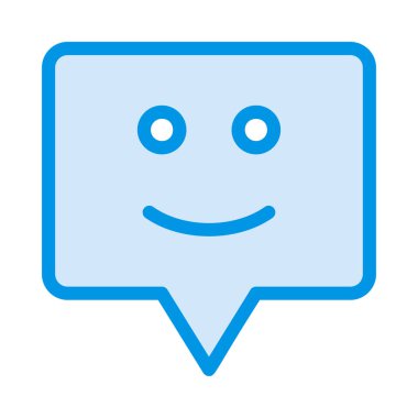 Sohbet mesajı vektör illüstrasyonu 