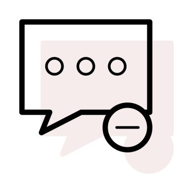 Sohbet mesajı vektör illüstrasyonu 