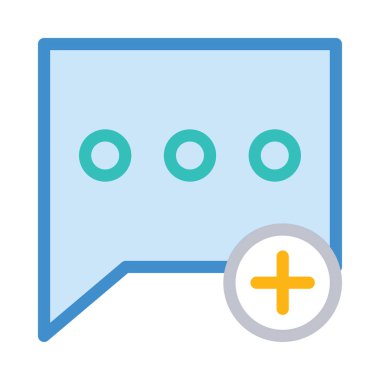 Sohbet mesajı vektör illüstrasyonu 