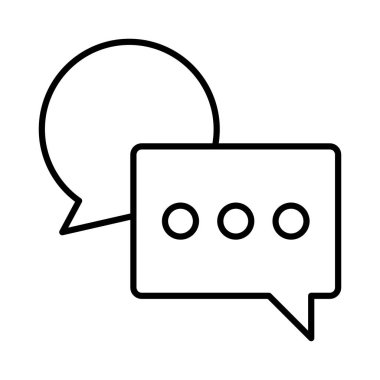 Sohbet mesajı vektör illüstrasyonu 