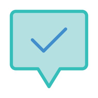 Sohbet mesajı vektör illüstrasyonu 