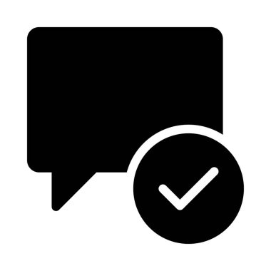 Sohbet mesajı vektör illüstrasyonu 