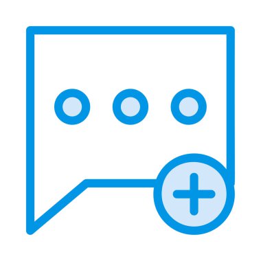 Sohbet mesajı vektör illüstrasyonu 