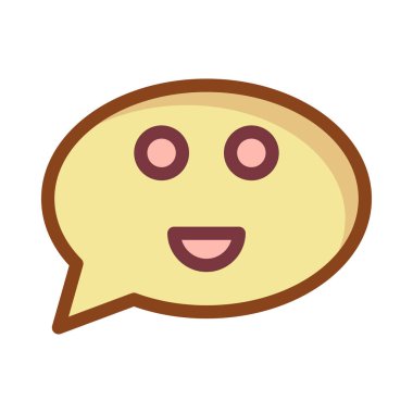 Sohbet mesajı vektör illüstrasyonu 