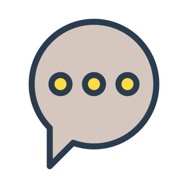 Sohbet mesajı vektör illüstrasyonu 