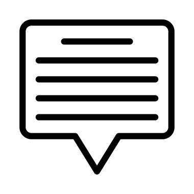 Sohbet mesajı vektör illüstrasyonu 