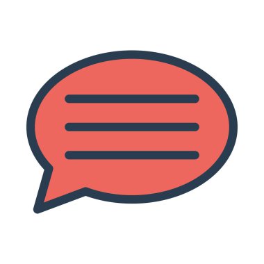 Sohbet mesajı vektör illüstrasyonu 