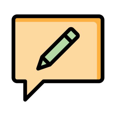 Sohbet mesajı vektör illüstrasyonu 