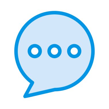 Sohbet mesajı vektör illüstrasyonu 