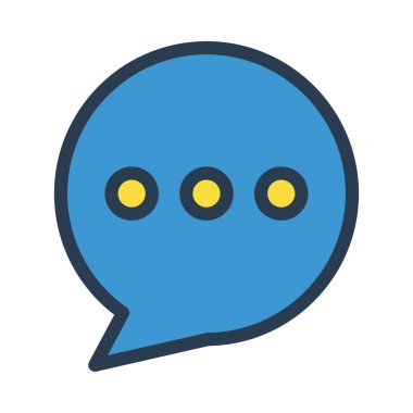 Sohbet mesajı vektör illüstrasyonu 